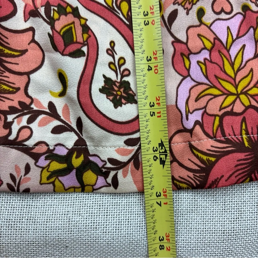 Jm Collection Petite Medallion Melody Satin Pants Size PP - Picture 11 of 11